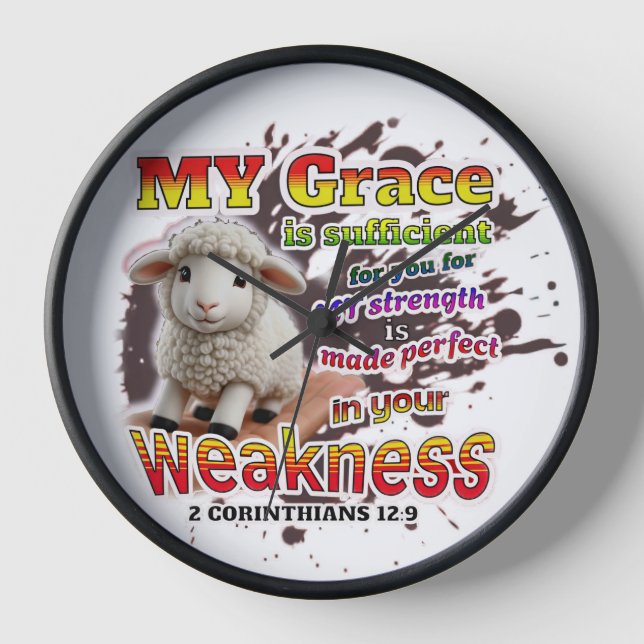 Horloge Parfait dans la faiblesse (Recto)