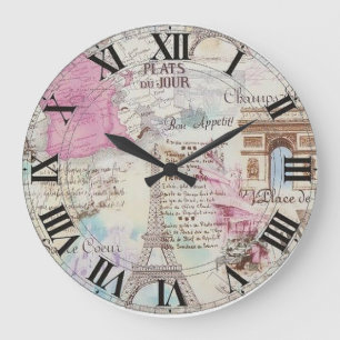 Horloge Partout Acrylique Paris