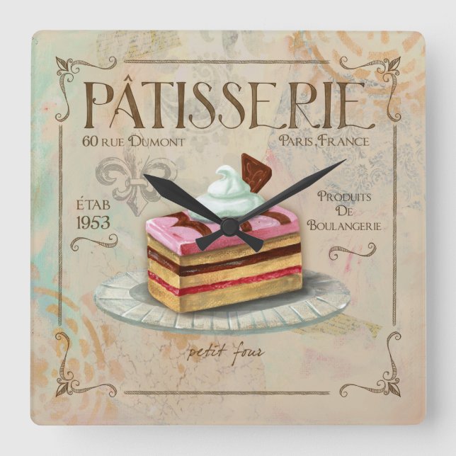 Horloge pâtissière, Petit Four (Recto)