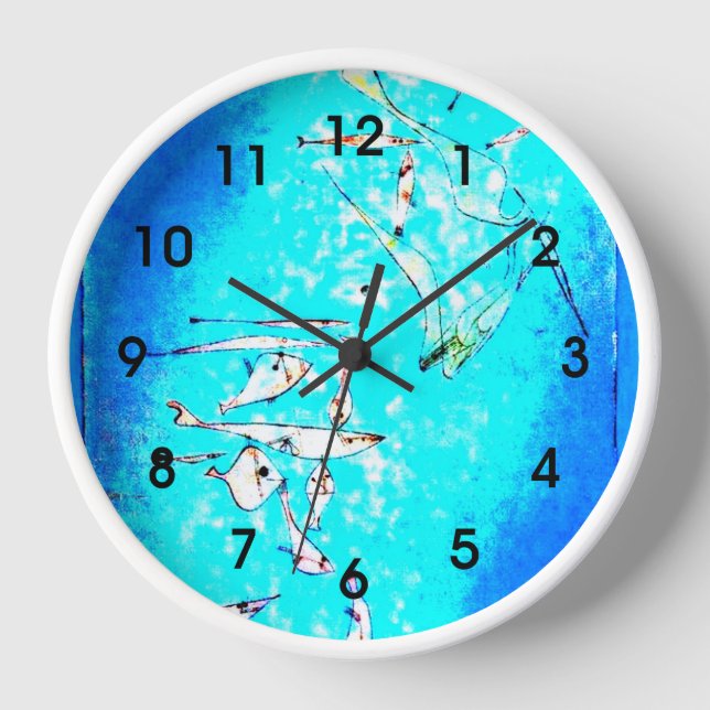 Horloge Paul Klee : Image du poisson, (Recto)