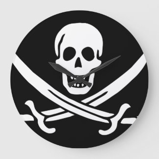 Horloge Paul McGehee "Le drapeau pirate de Calico 