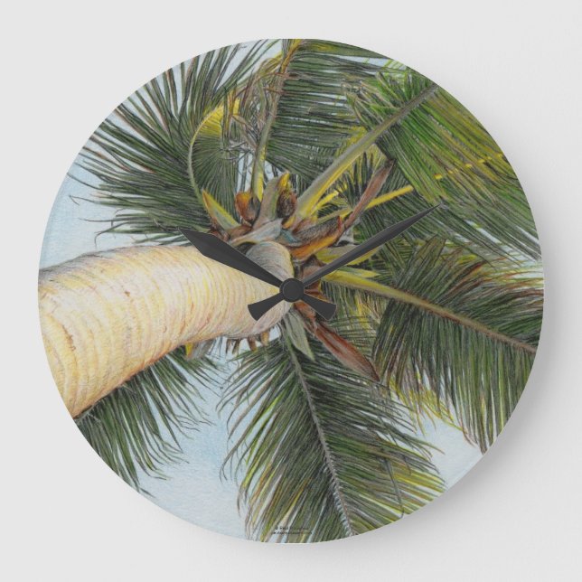 Horloge Paul McGehee "Palm Tree" (Recto)