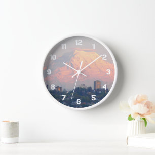 Horloge Paysage du Mont Rainier Alpenglow