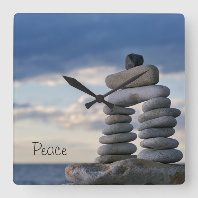 Horloge Peace Zen Rocks (Recto)