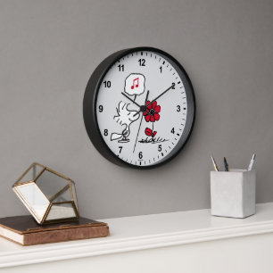Horloge PEANUTS Motif rouge et noir