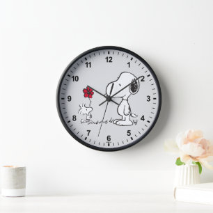 Horloge PEANUTS Motif rouge et noir