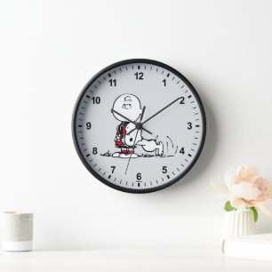 Horloge PEANUTS Motif rouge et noir