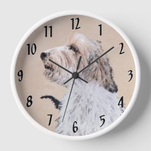 Horloge Peinture de Petit Basset Griffon Vendéen - Art Can