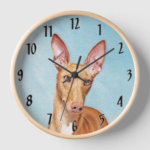 Horloge Peinture Pharaon Hound - Cute Original Chien Art