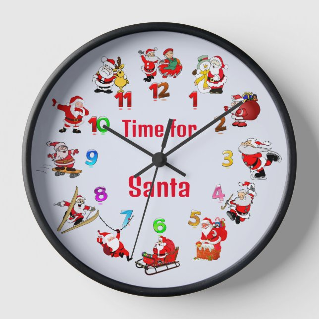 Horloge père Noël (Recto)