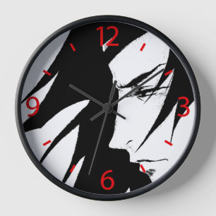 Horloge Personnage de Manga dans le vent