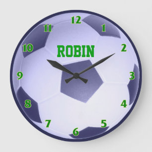 Horloge personnalisée de ballon de football