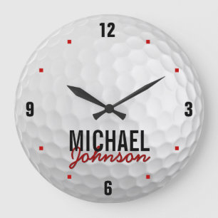 Horloge personnalisée de golf