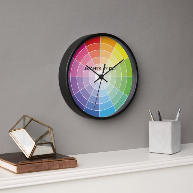Horloge personnalisée de la roue de couleur (Bureau)
