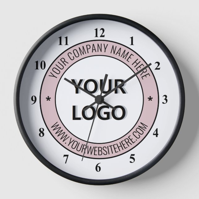 Horloge personnalisée Votre logo et le texte Cadea (Recto)