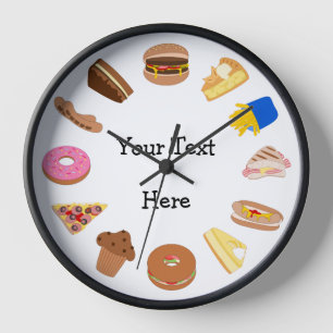 Horloge Personnalisez cette carte alimentaire Grotte homme