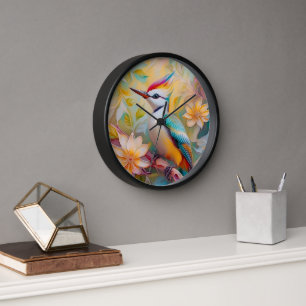 Horloge Petit arc-en-ciel Pic Imaginaire Oiseau