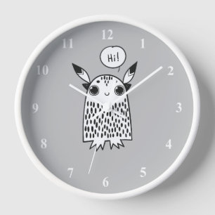 Horloge Petit monstre mignon