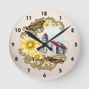 Horloge phare papillon