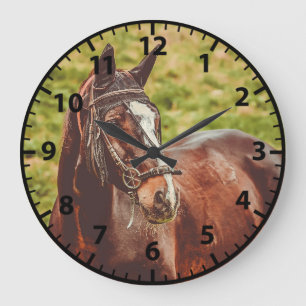 Horloge photo Cheval personnalisable
