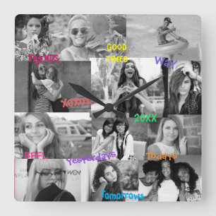 Horloge photo inspirée par les amis HAMbWG