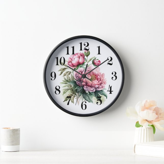 Horloge Pivoine (Maison)