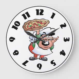 Horloge Pizza Baker