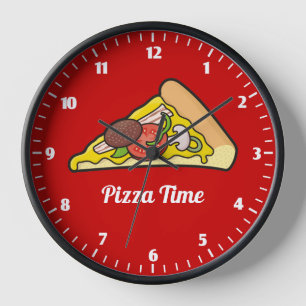 Horloge Pizza Slice