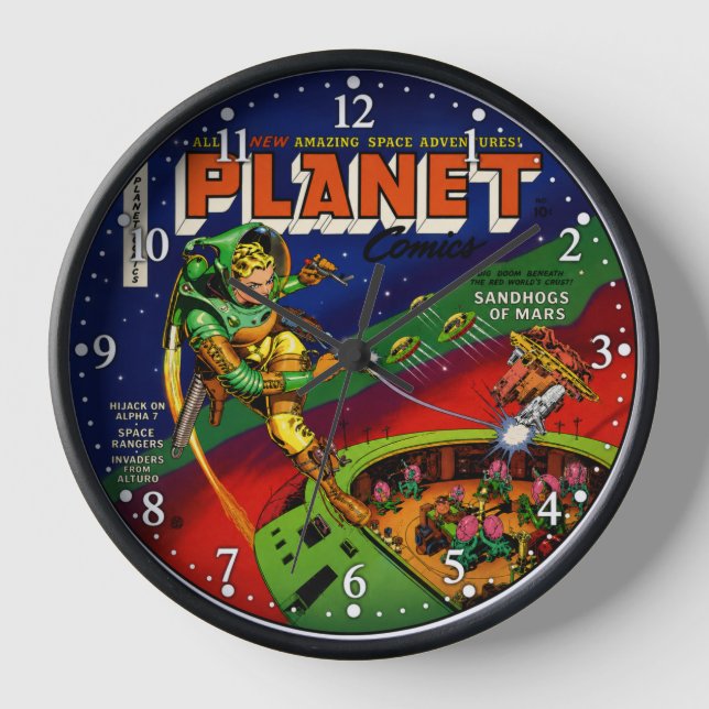 Horloge Planet Comics (Recto)