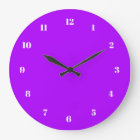 Police de l'horloge mauve