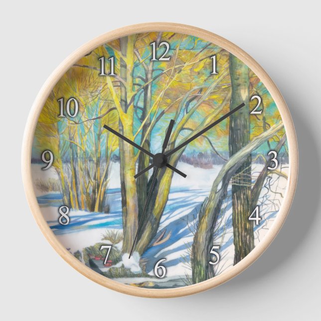 Horloge pont en hiver (Recto)