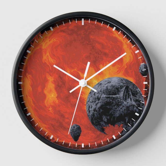 Horloge Poster de cimetière galactique, Macs 2129-1. (Recto)