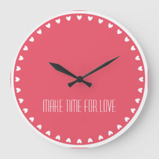 Horloge pour amour de coeurs d'amour "faites