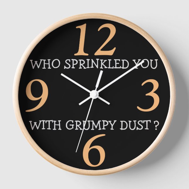 HORLOGE POUSSIÈRE DE GRUMPER (Recto)