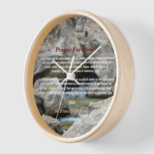 Horloge Prière pour la paix