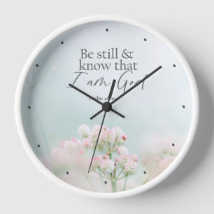 Horloge Psaume 46:10 Restez tranquille et sachez que je su