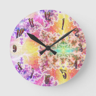 Horloge Psychédélique Fractale Art Design