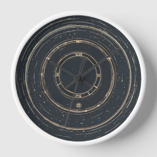 Horloge qui rappelle l'espace et le temps