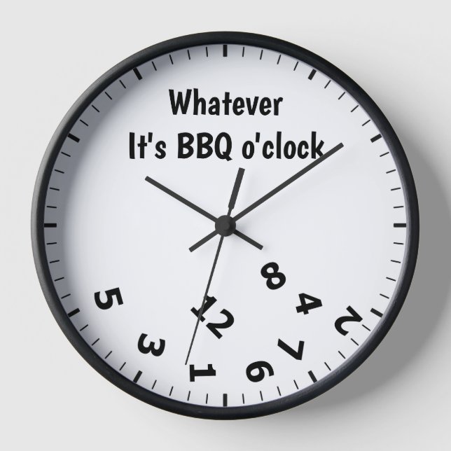 Horloge Quoi que ce soit BBQ O'clock barbecue ventilateur  (Recto)