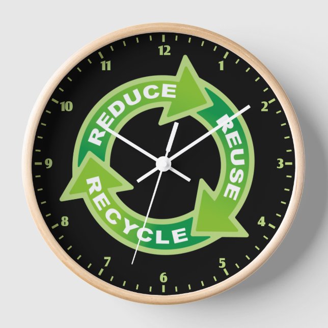 Horloge Réduire la réutilisation de l'horloge murale (Recto)