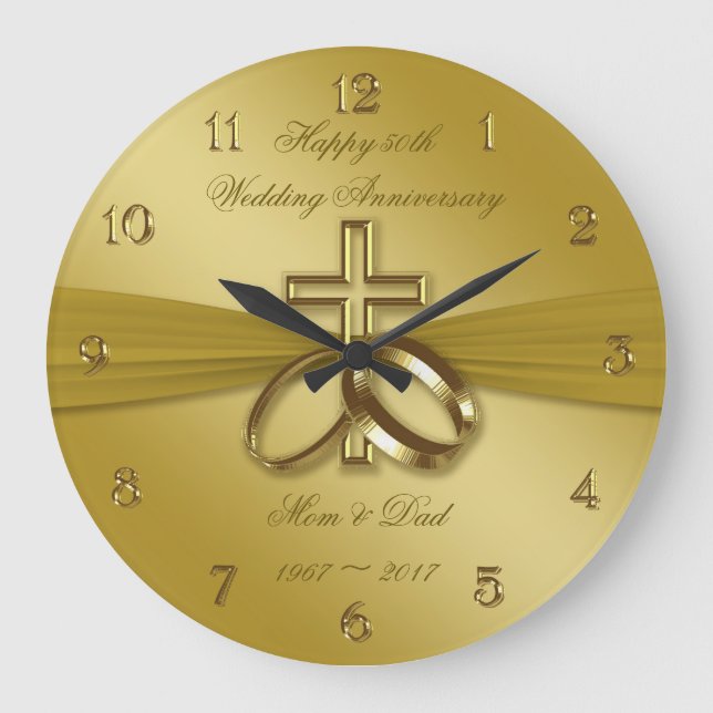 Horloge religieuse du 50e anniversaire du Mariage  (Recto)