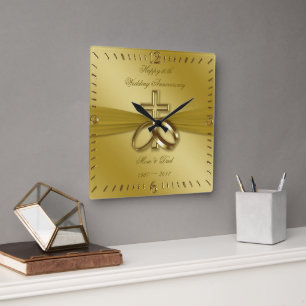 Horloge religieuse du 50e anniversaire du Mariage