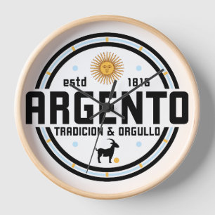 Horloge Reloj de Pared Argento