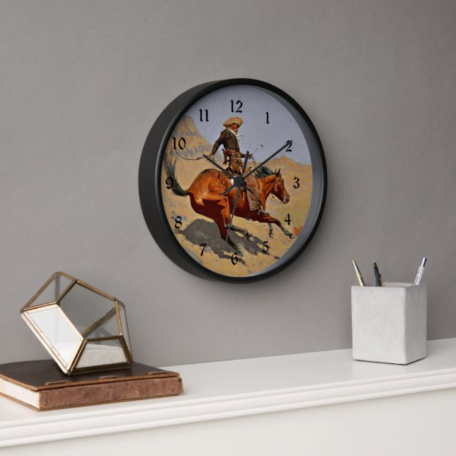 Horloge Remington : Le Cowboy, (Bureau)