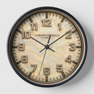 Horloge Réplique en bronze avec combinaison d'opale