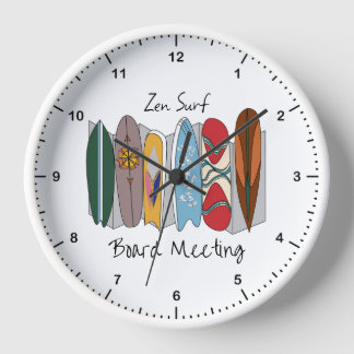 Horloge Réunion Zen Surf Board