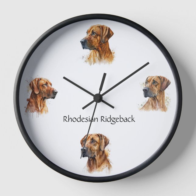 horloge Rhodesian Ridgeback (Recto)
