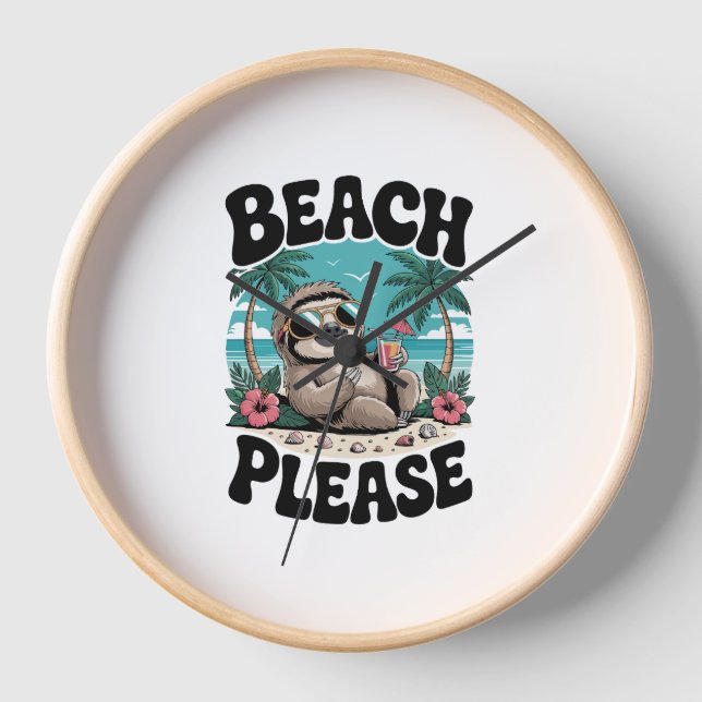 Horloge Roatan Honduras Sloth Summer (Recto)