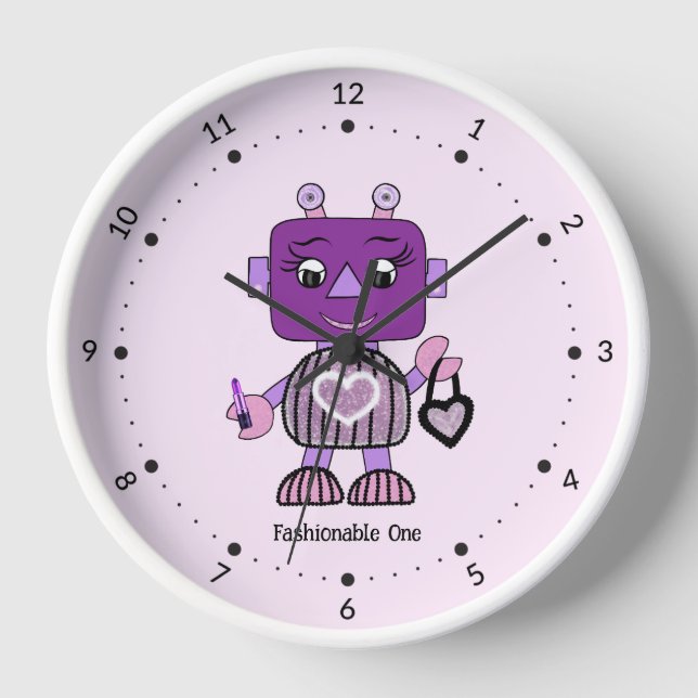 Horloge Robot à la mode (Recto)