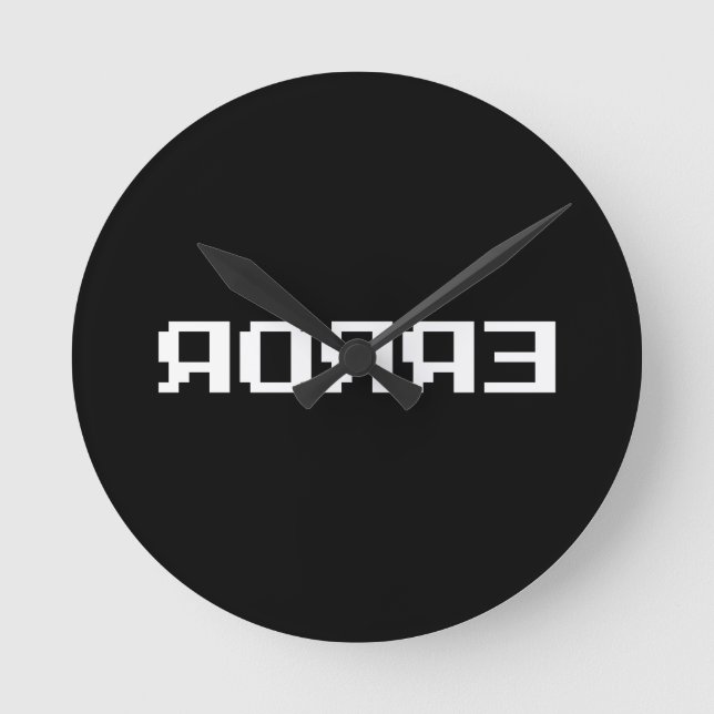 HORLOGE RONDE Я Я Я Ǝ | ERREUR (Recto)